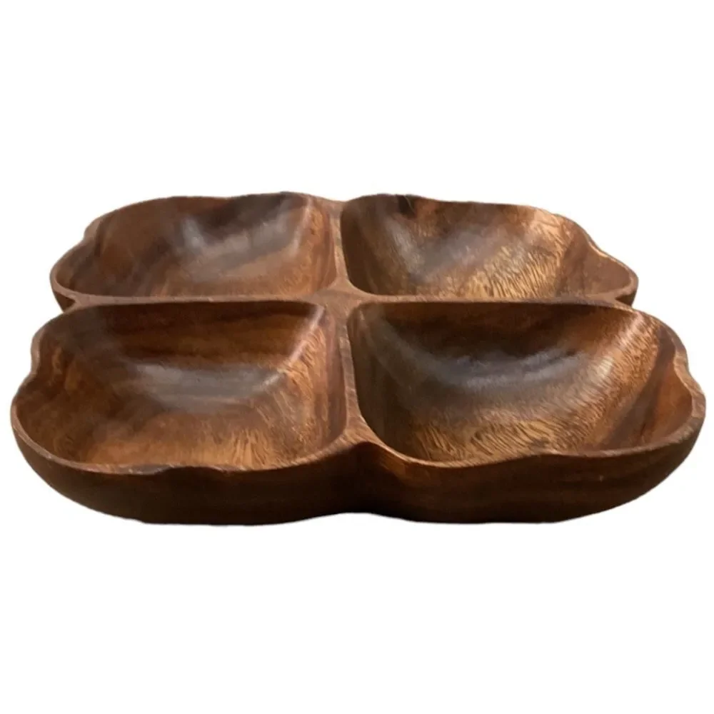 Monkey Pod Vintage Philippines Wooden Serving Tray Platter